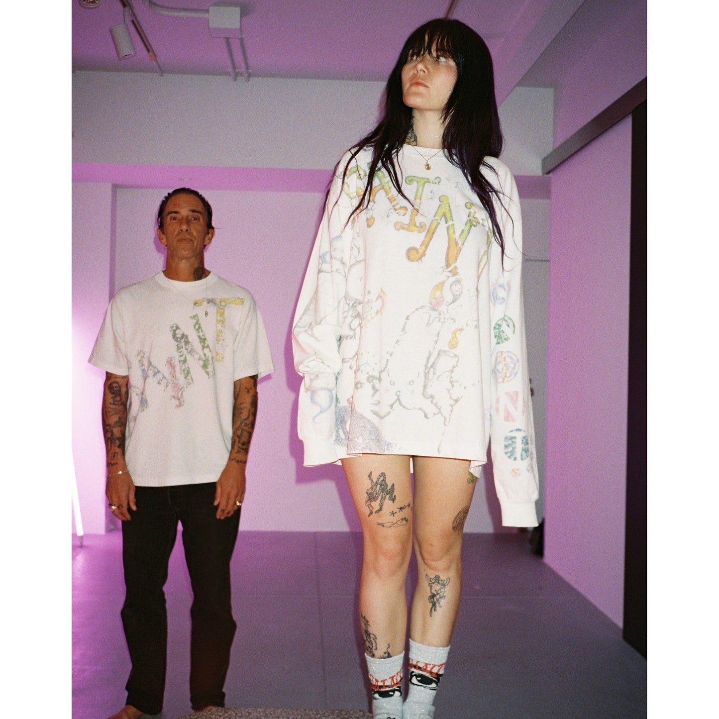 SAINT Mxxxxxx x Coco Star Sims COCO_LS T-SHIRT/COCO / WHITE