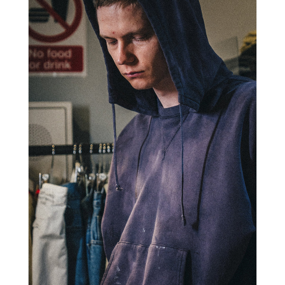 SAINT Mxxxxxx x BerBerJi BBJ_AFTER HOODED HOODIE/V / NAVY