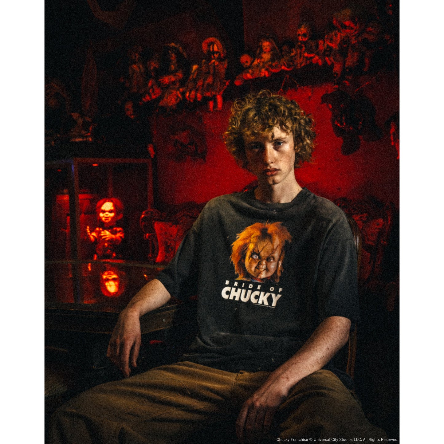 SAINT Mxxxxxx x CHUCKY CKY_SS T-SHIRT/SAINT / BLACK