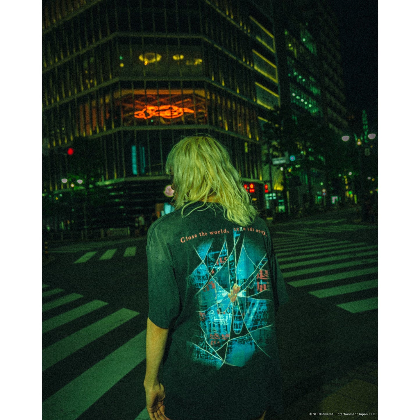SAINT Mxxxxxx x serial experiments lain x GEEKS RULE LAIN_SS T-SHIRT/NO HOPE / BLACK