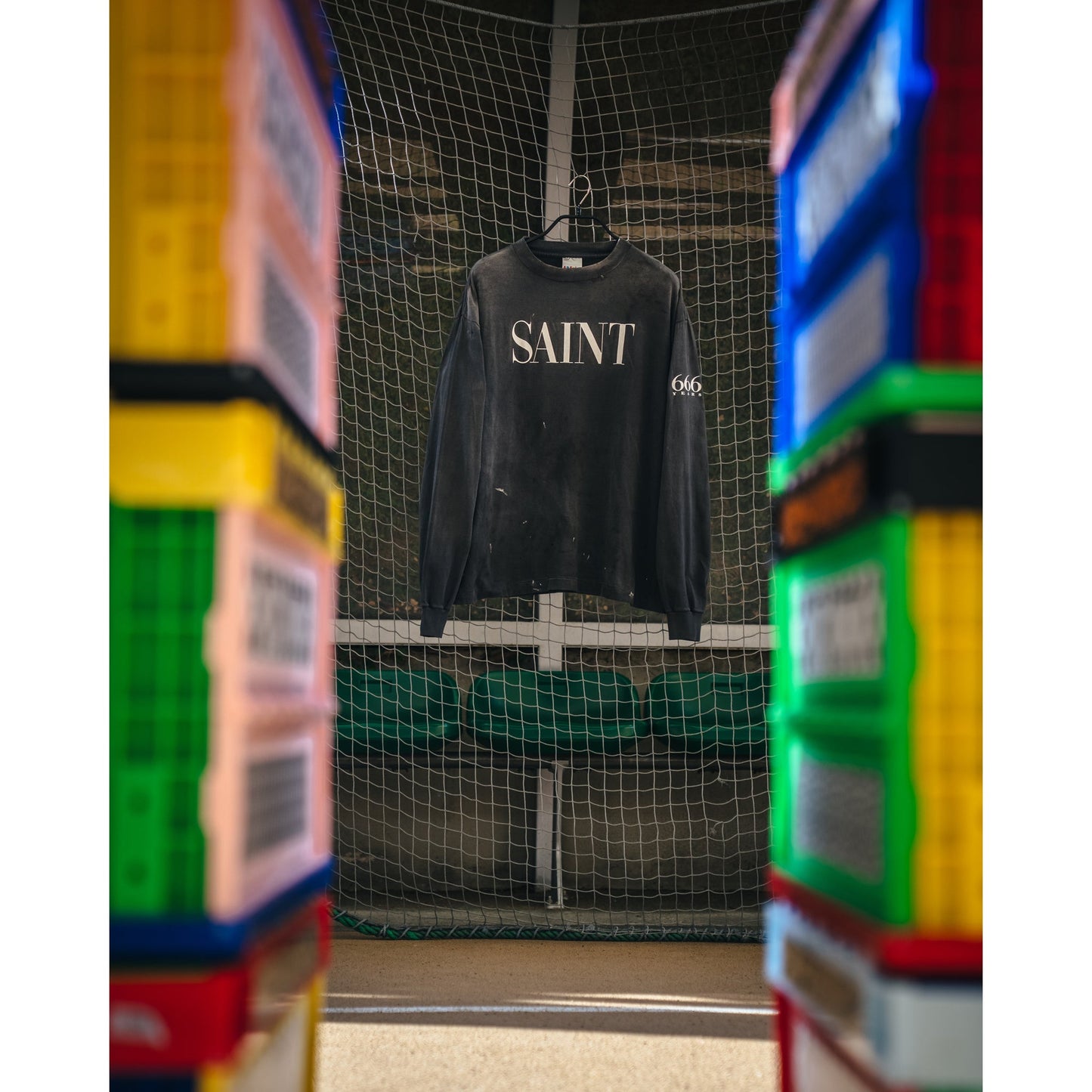 LS T-SHIRT/SAINT 666 / BLACK