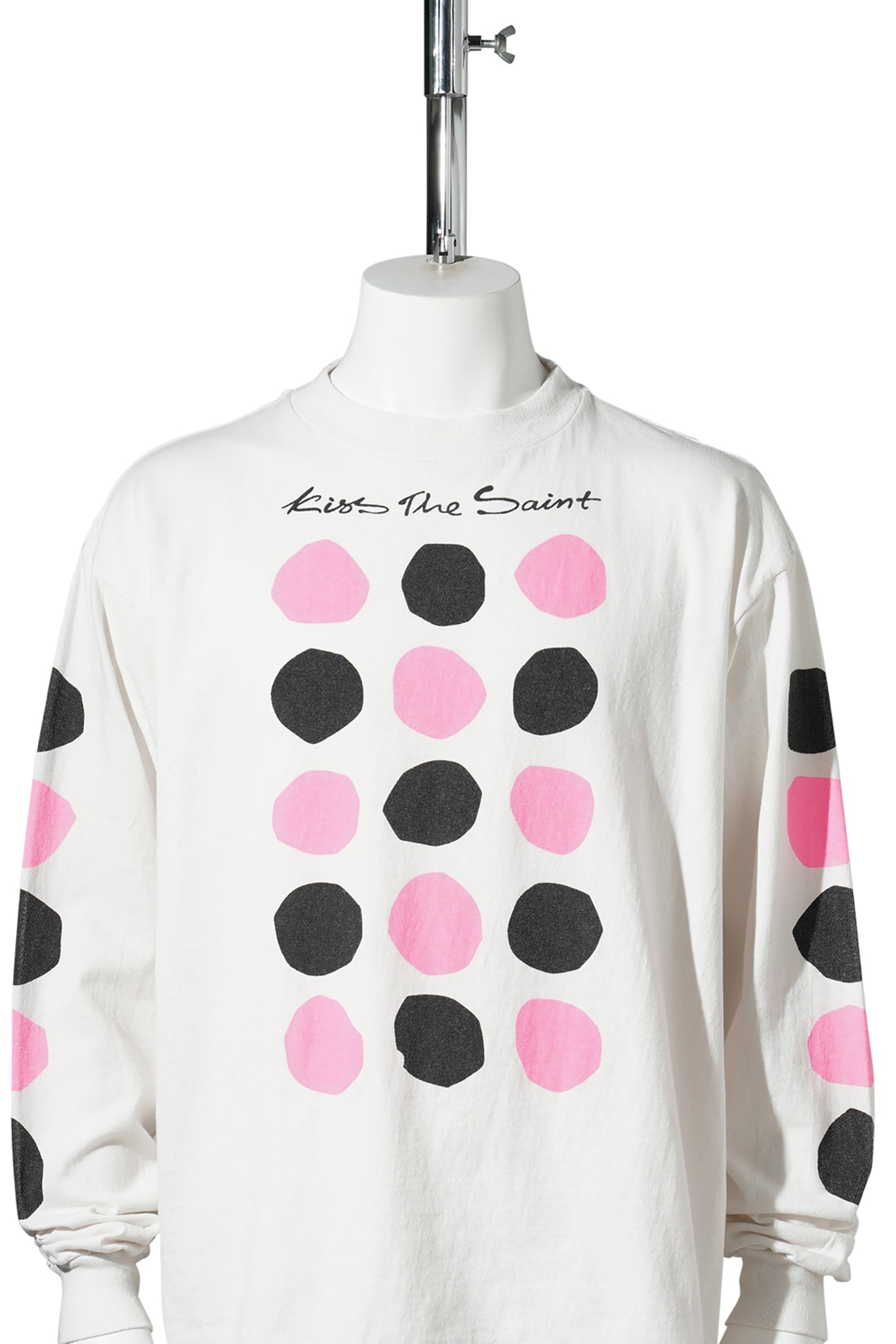 LS T-SHIRT/DOT / WHITE
