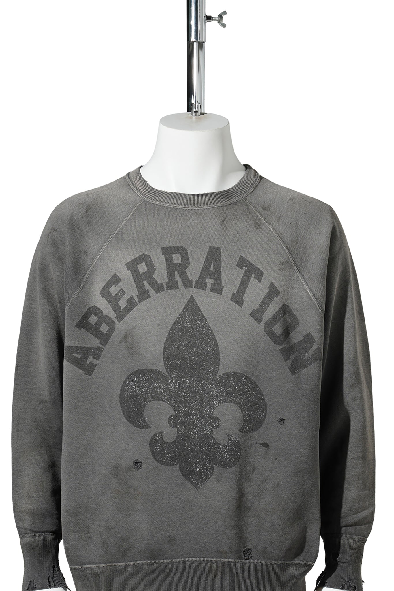 CREW NECK SWEAT/ABBERATION / CHARCOAL