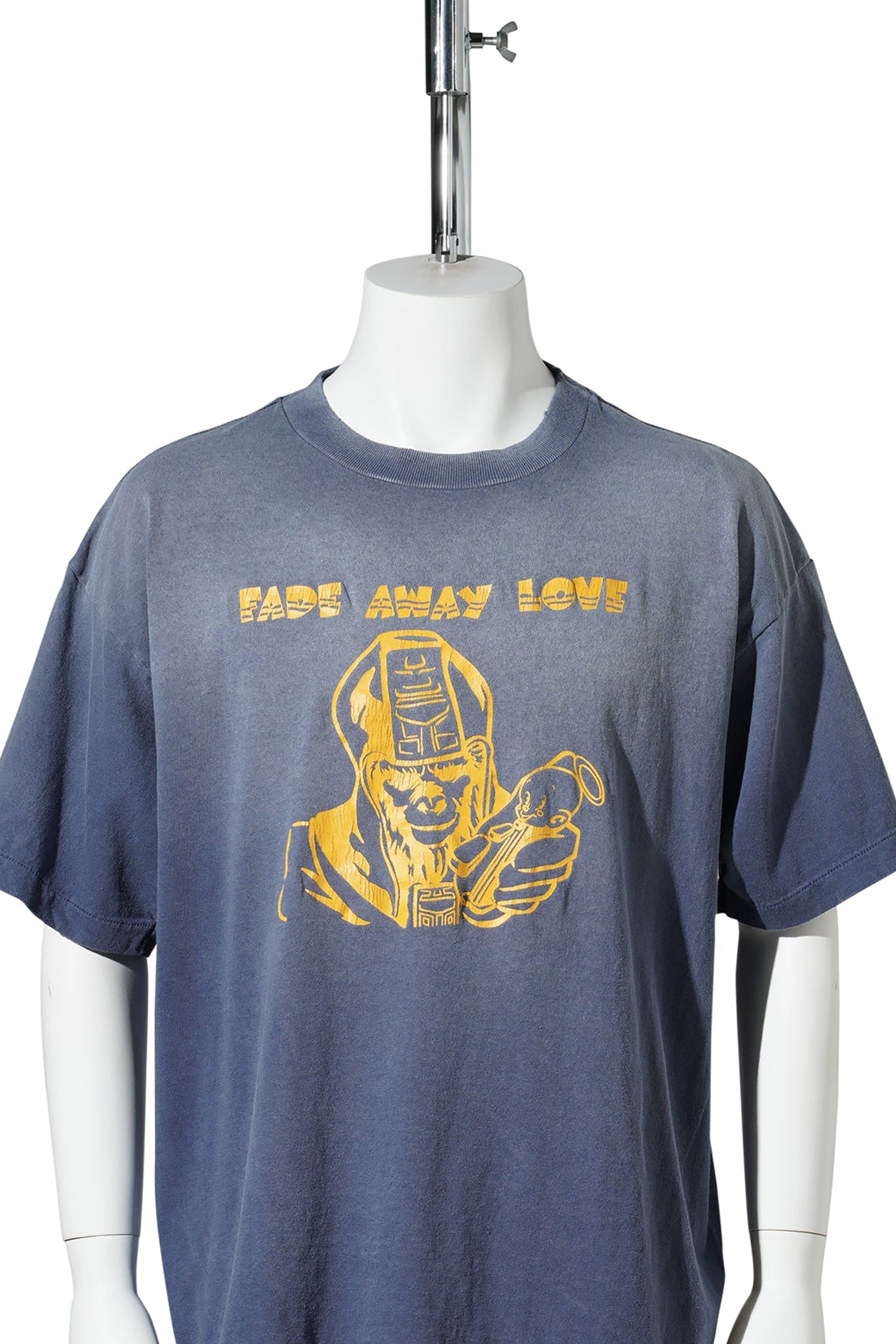 SAINT Mxxxxxx x A BATHING APE® BAPE_SS T-SHIRT/FADE AWAY LV / NAVY