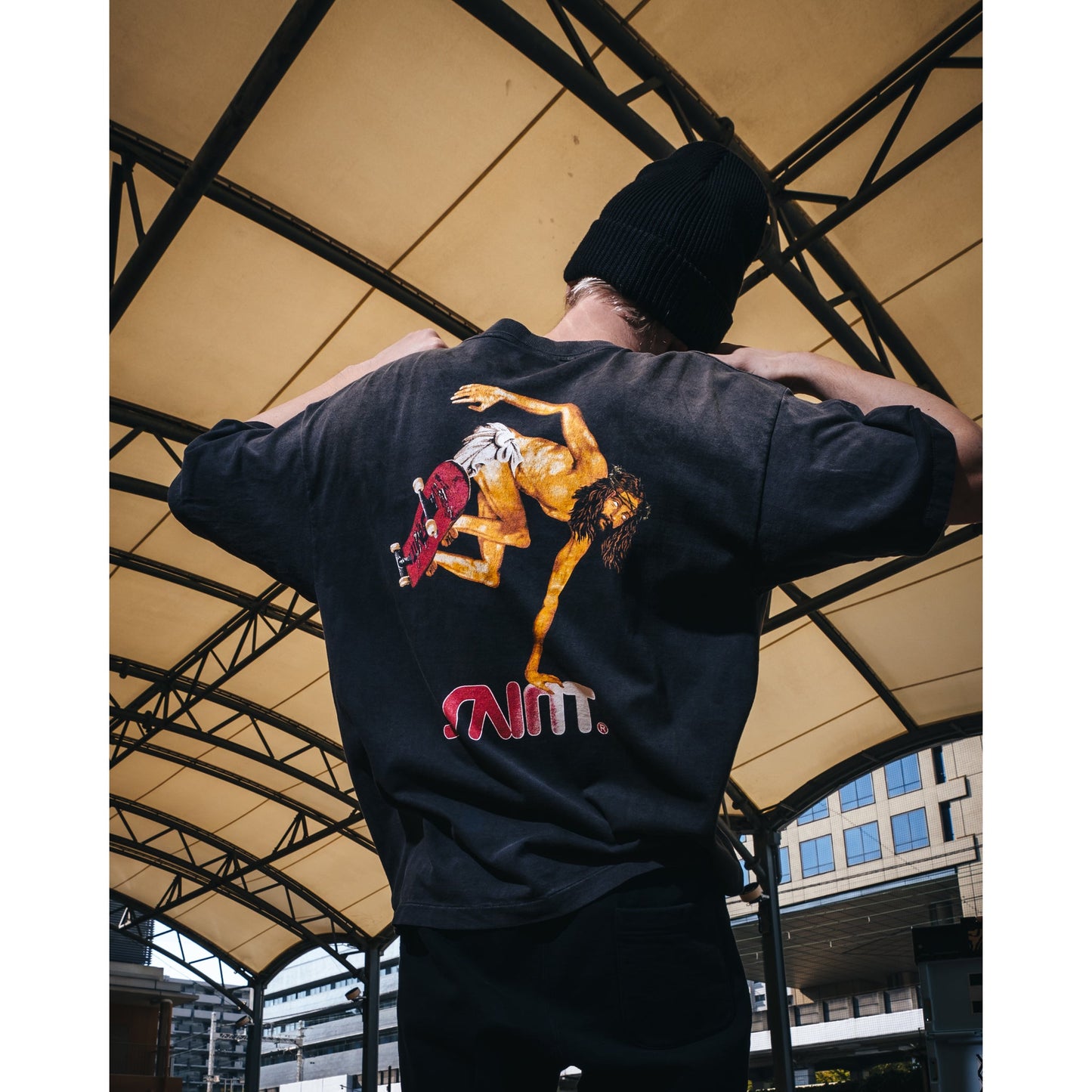 SS T-SHIRT/SKATE / BLACK