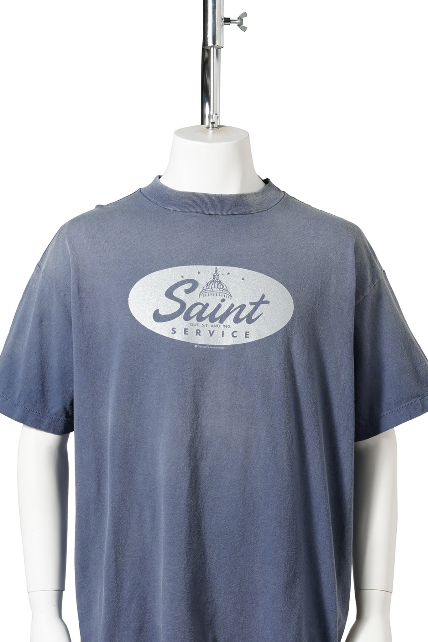 SS T-SHIRT/SAINT SERVICE / NAVY