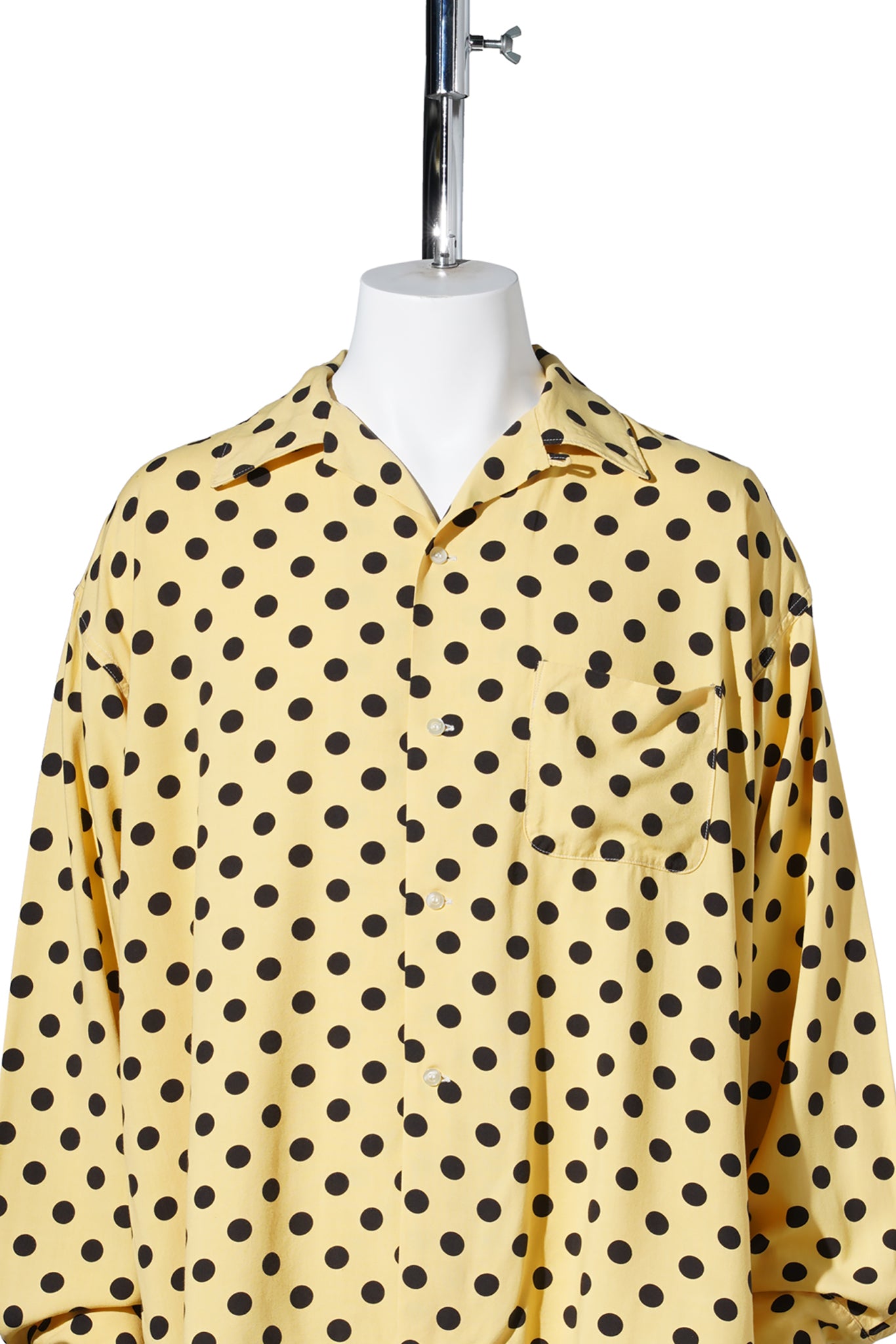 RAYON SHIRT/DOT / YELLOW