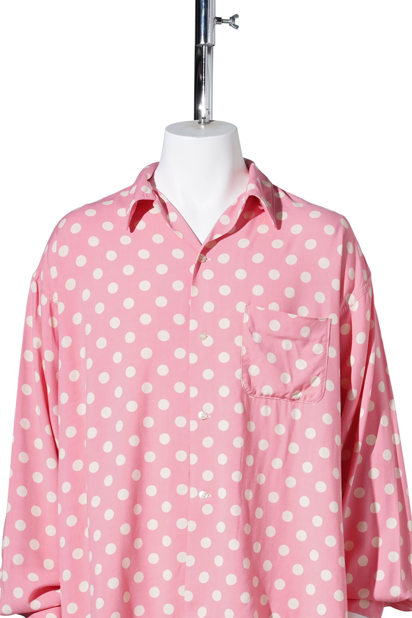 RAYON SHIRT/DOT / PINK