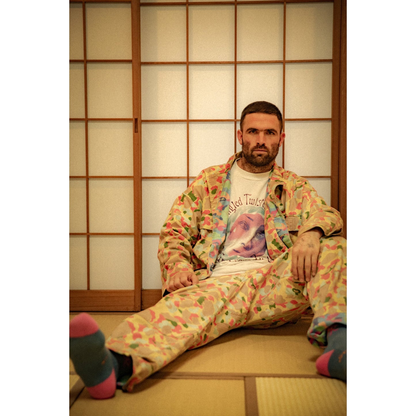 SAINT Mxxxxxxx x Sean Wotherspoon SW_HERRINGBONE PANTS / CAMO