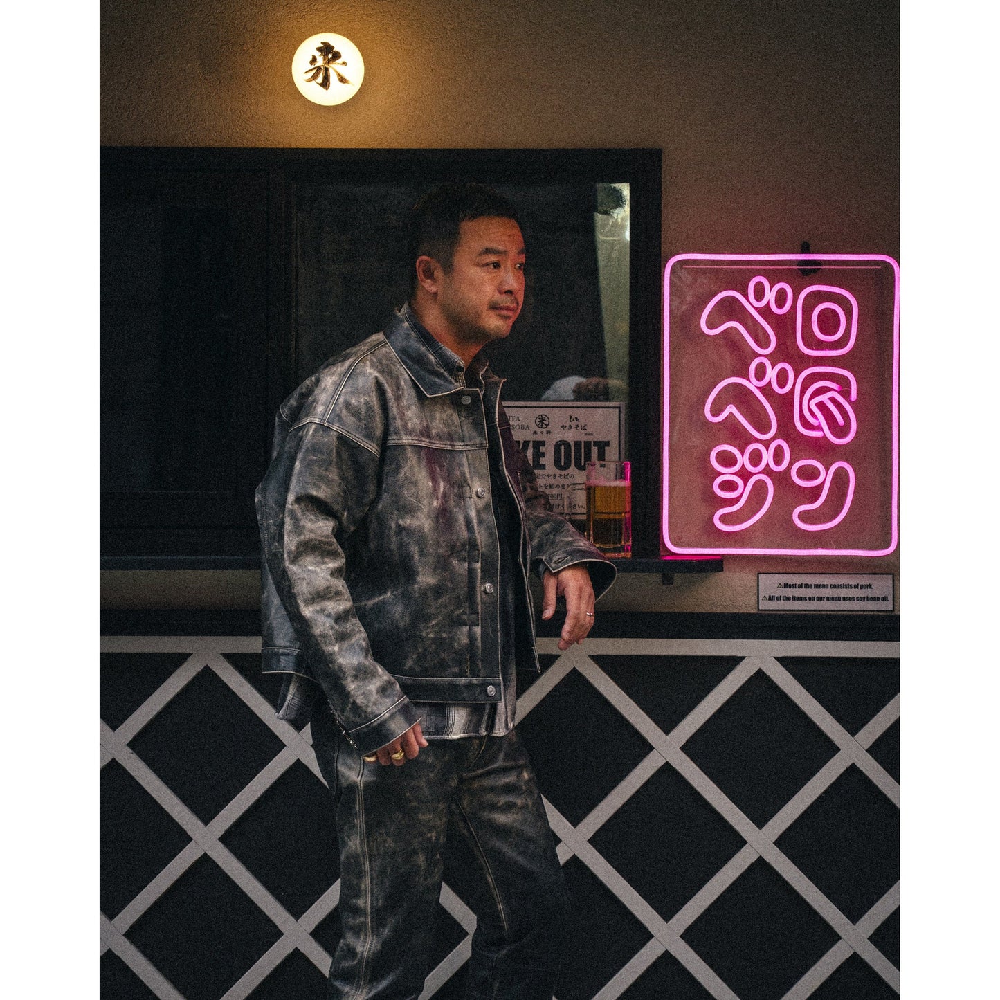 SAINT Mxxxxxx x BerBerJin BBJ_LEATHER JACKET/LEATHER / BLACK