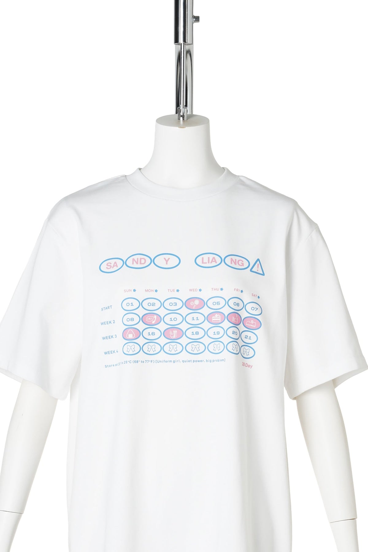 CALENDAY BOXY TEE / 10:WHITE