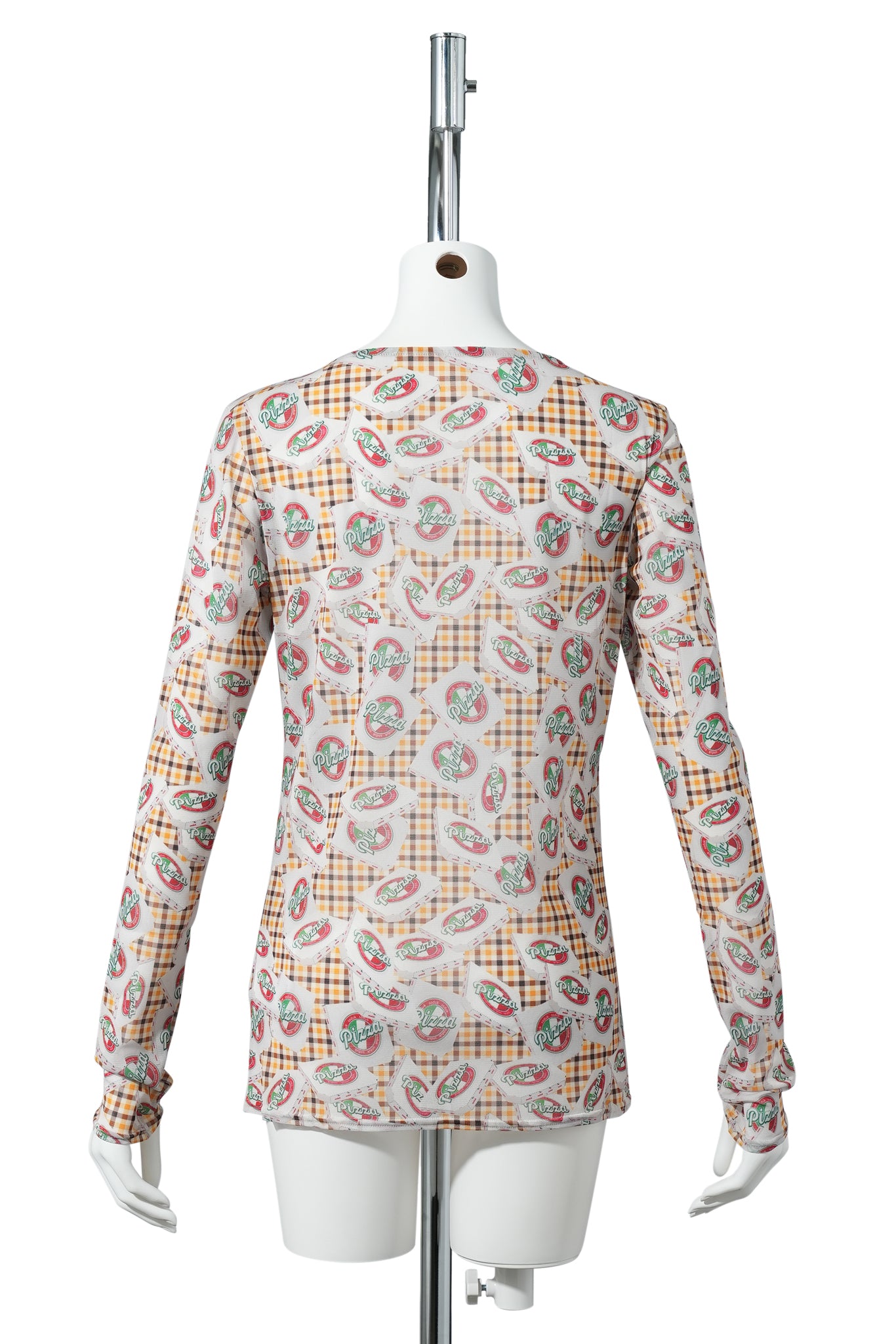 PIZZA MESH T-SHIRT / ORANGE