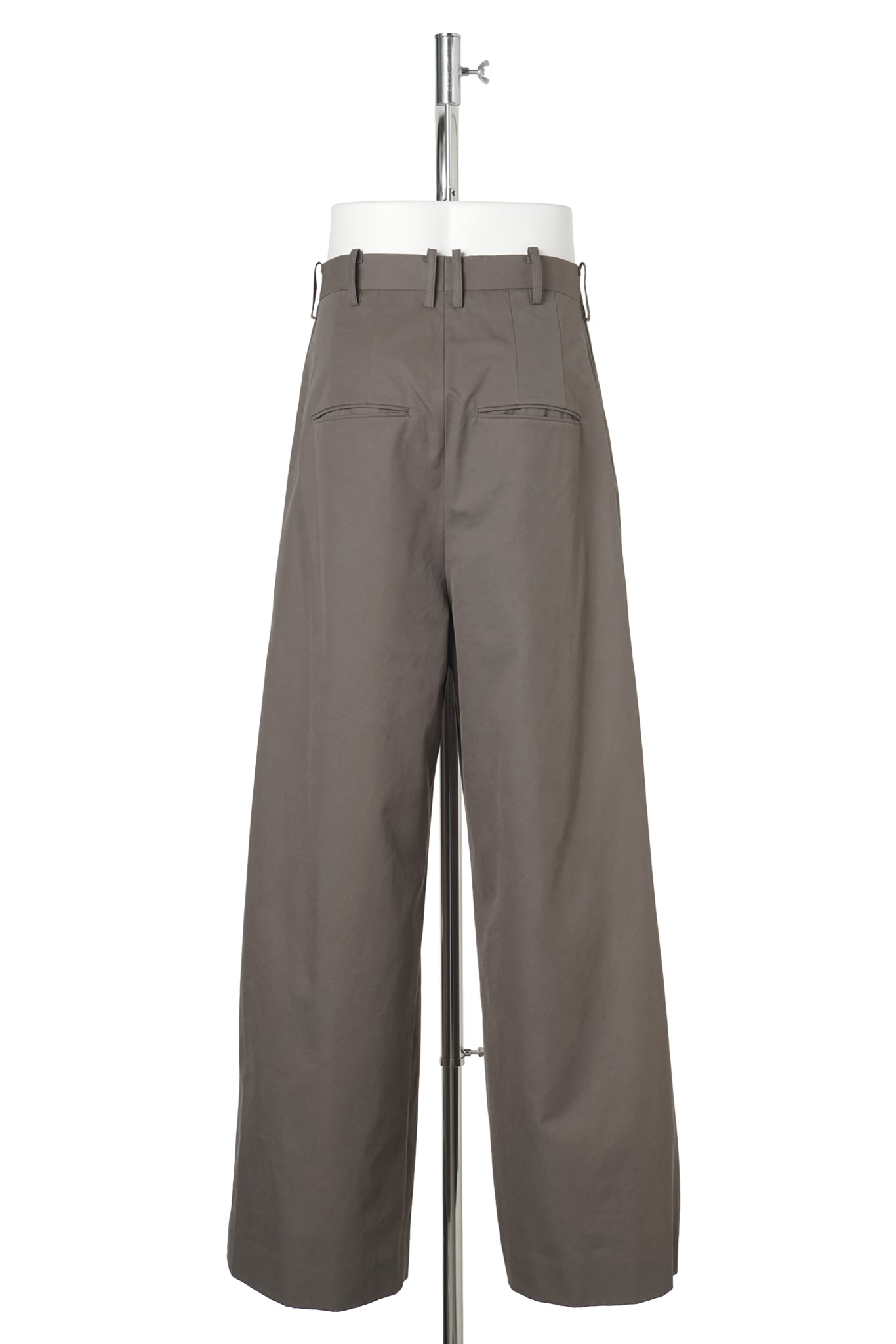 EIGHT TUCK HIGH WEST TROUSERS / CHARCOAL