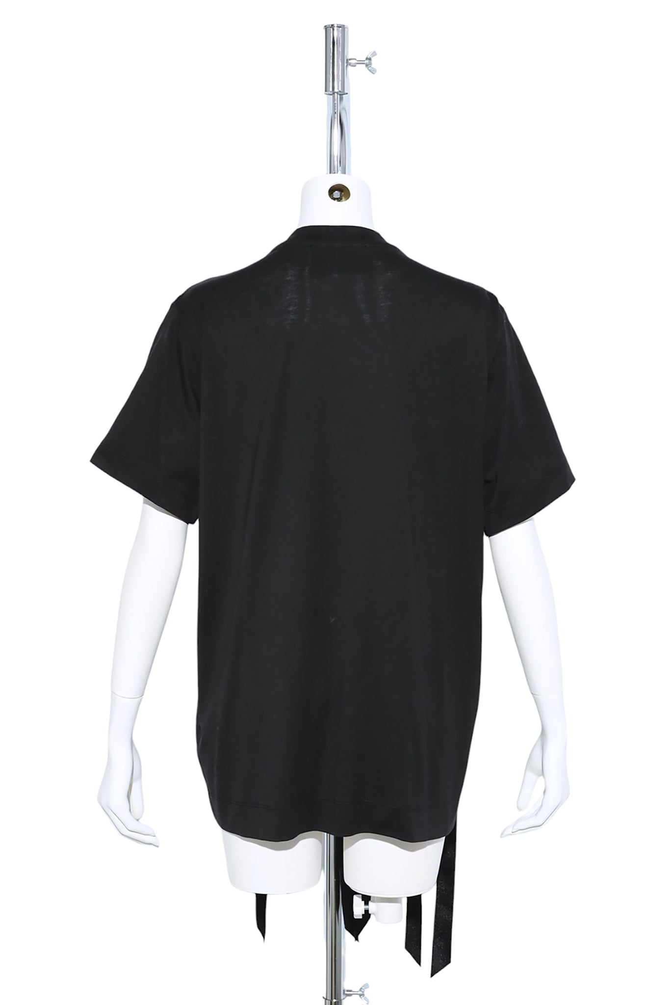 UNRAVELING RIBBON T-SHIRT / BLACK