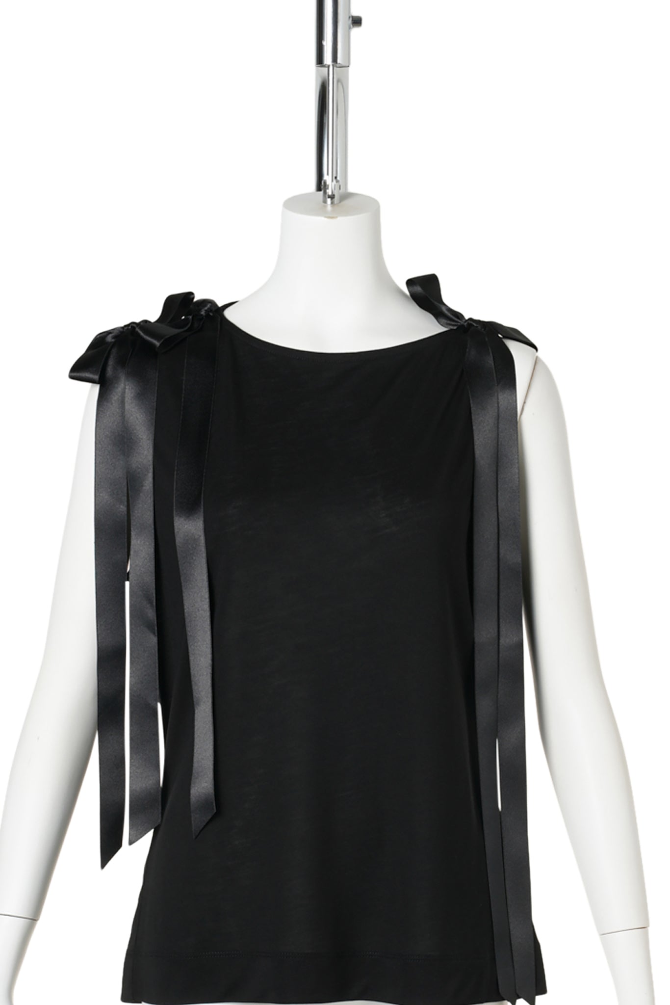 BOW RIBBON TAIL TANK / BLACK