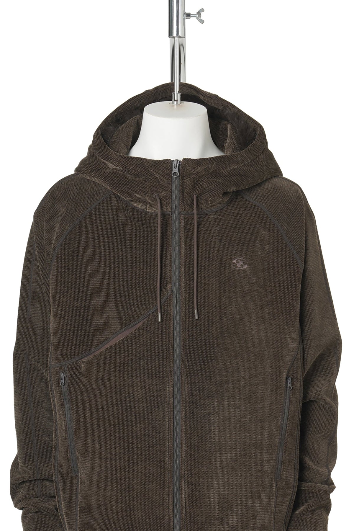 NURV ZIP-UP HOODIE / BROWN