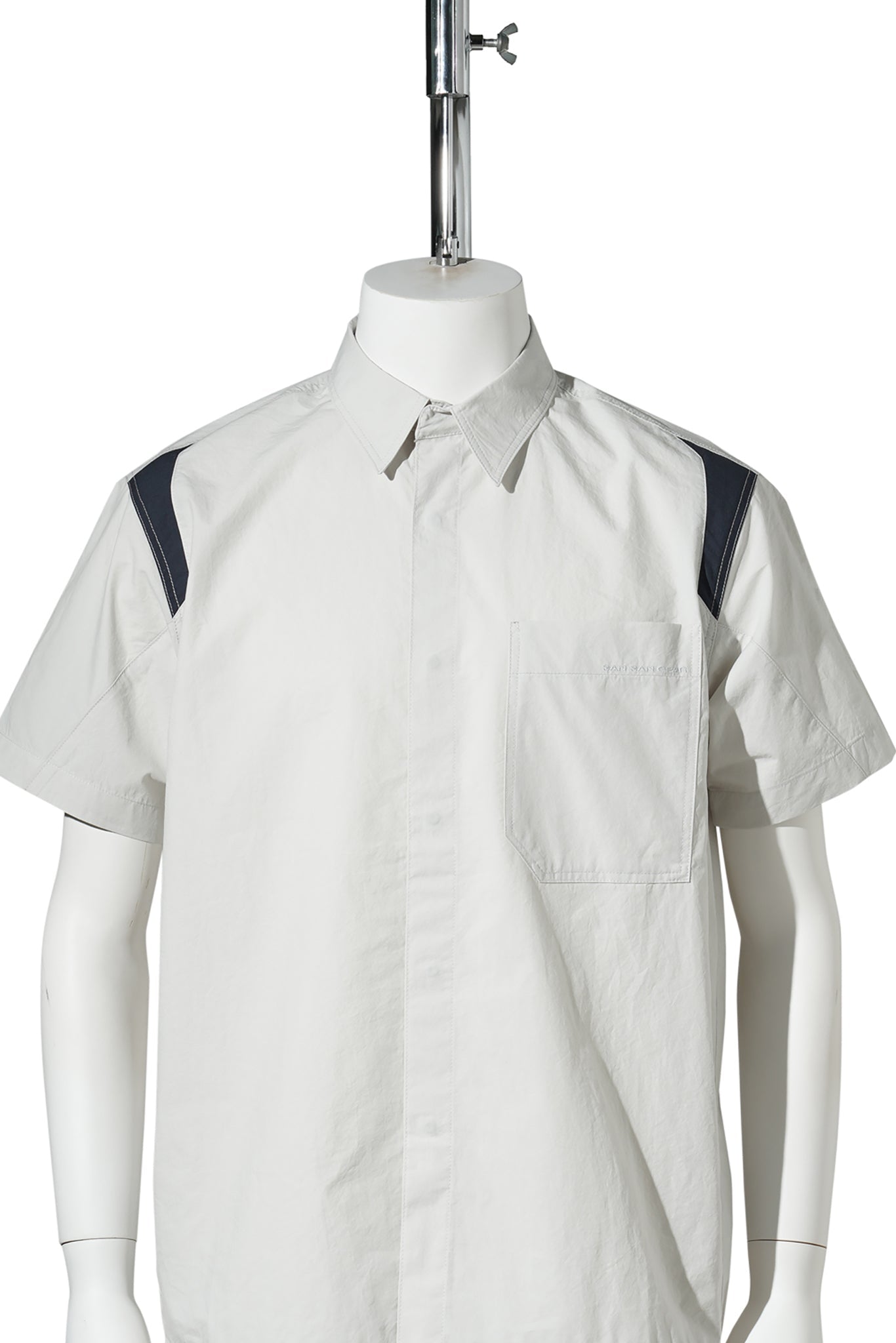 BLOCK SHIRT / LIGHT GREY