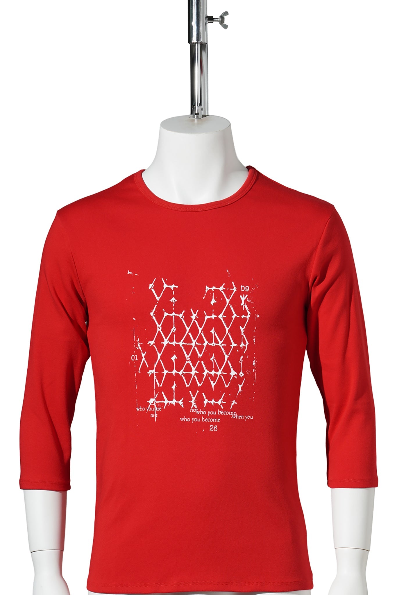 LATTICE T-SHIRT / RED