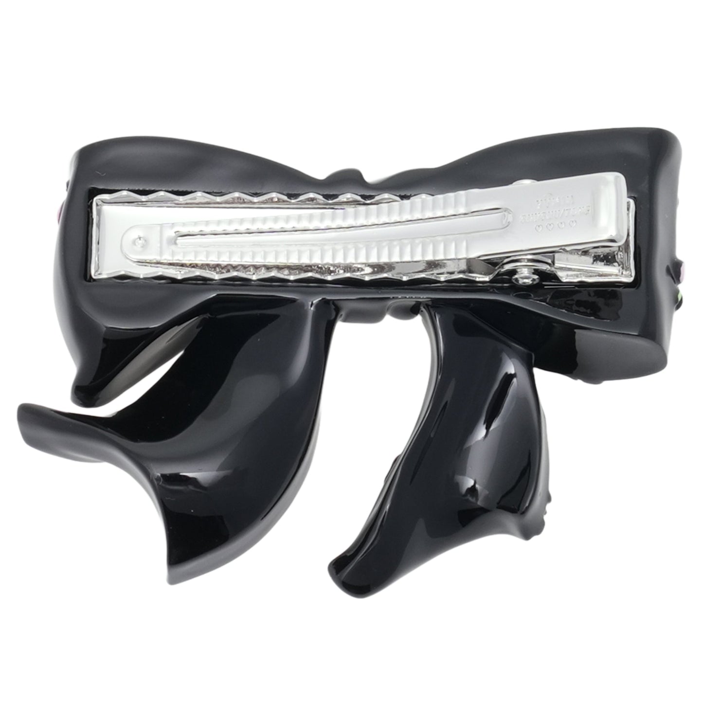 SHUSHU/TONG x YVMIN FLORAL BOWKNOT RESIN HAIR CLIP (RIGHT) / BLACK