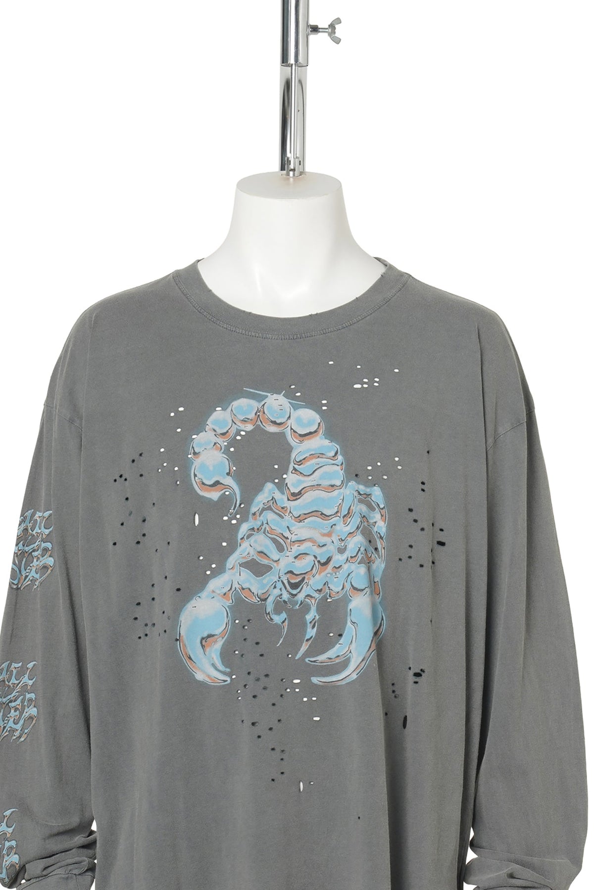 MOTHTECH LONG TEE / FADED BLACK SCORP SLEECE PR