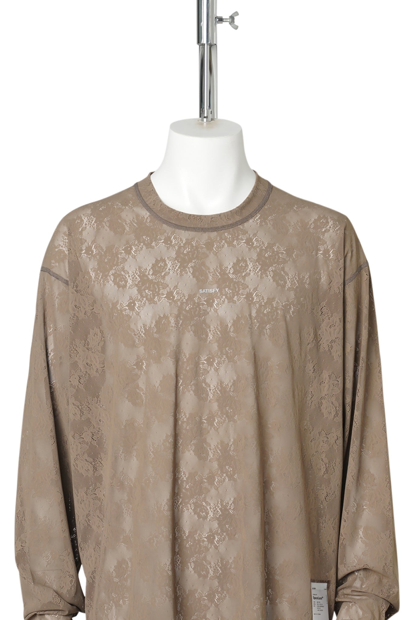 SPACE-LACE LONG TEE / SHITAKE