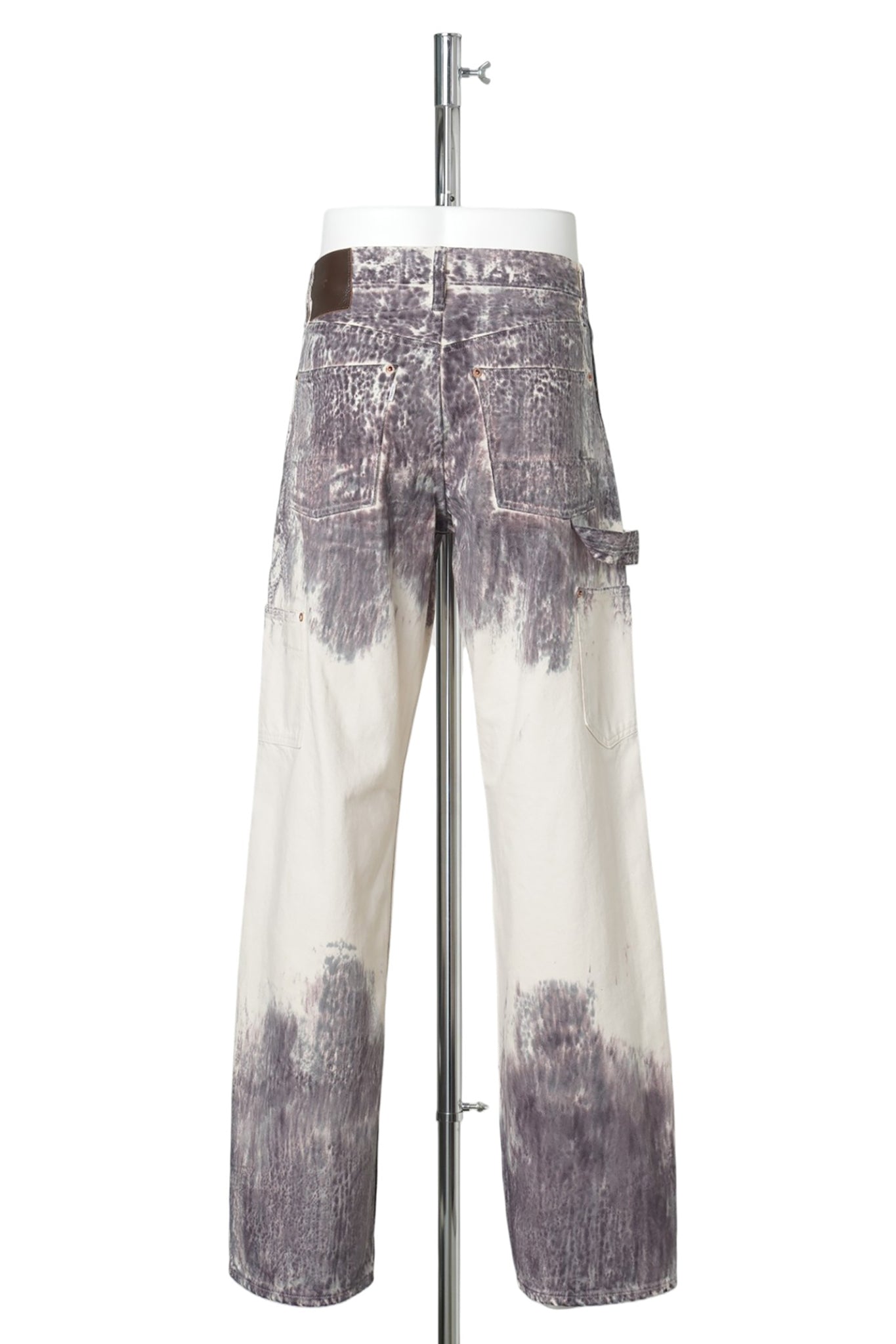 MELT DYE MODERN DENIM PAINTER / PURPLE GRAY