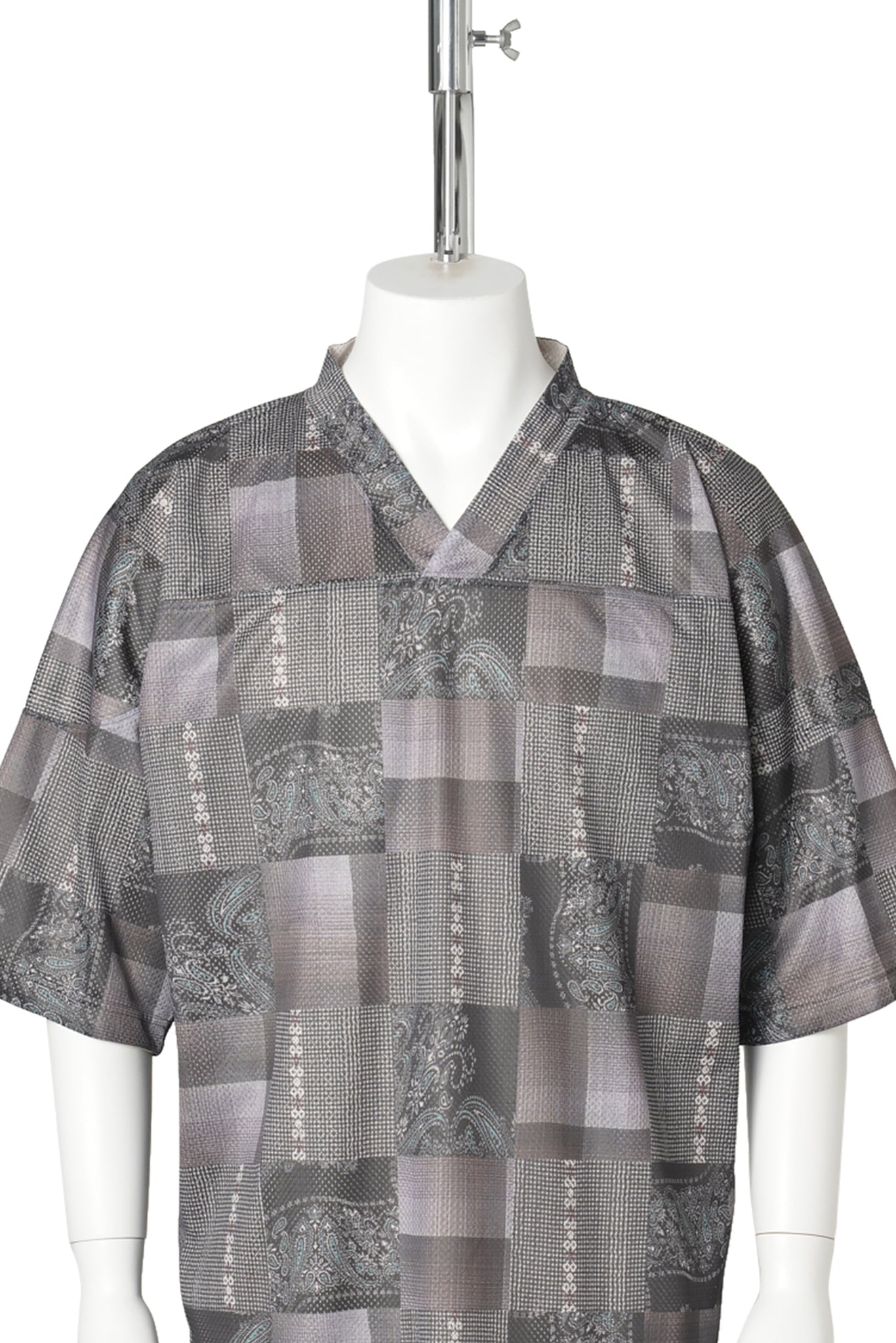 "CS" 2FACE MESH HOCKEY SHIRTS / BLACK & SAND