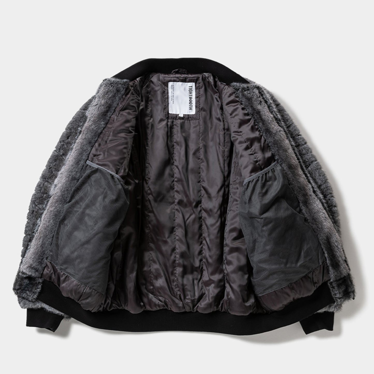 T QUILT FUR MA-1 / BLACK