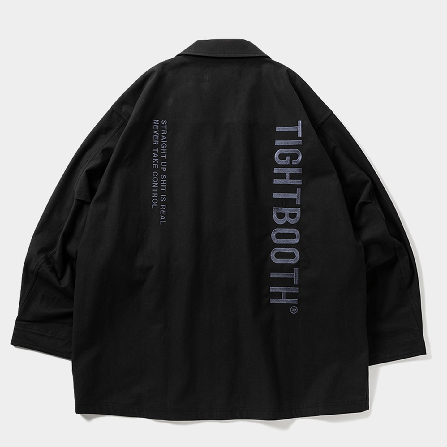 LABEL LOGO BDU SHIRT / BLACK