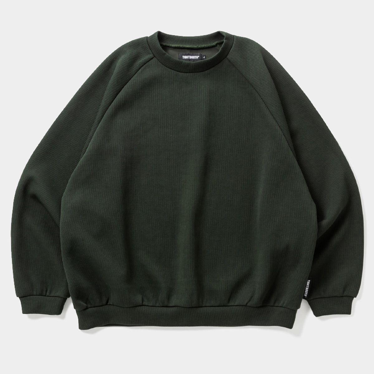 WAFFLE CREW KNIT / FOREST