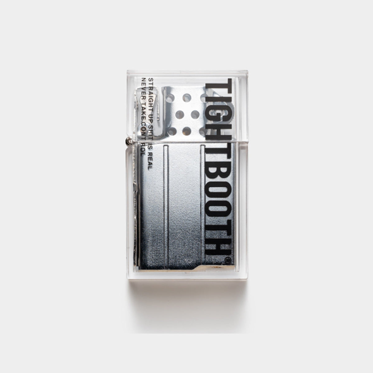 LABEL LOGO HARD EDGE LIGHTER / CLEAR