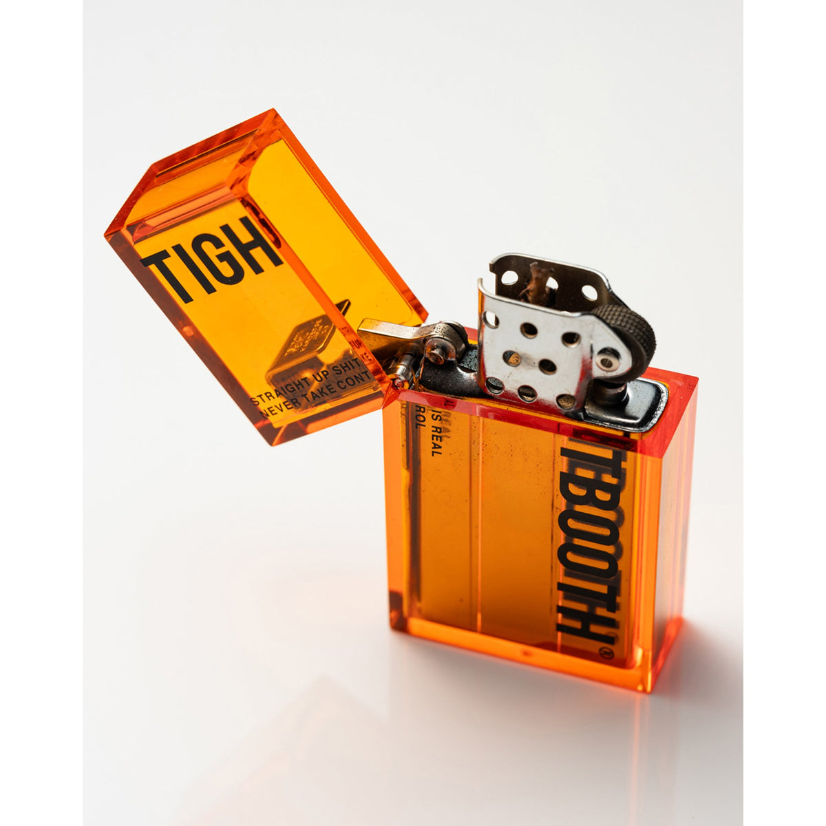 LABEL LOGO HARD EDGE LIGHTER / ORANGE