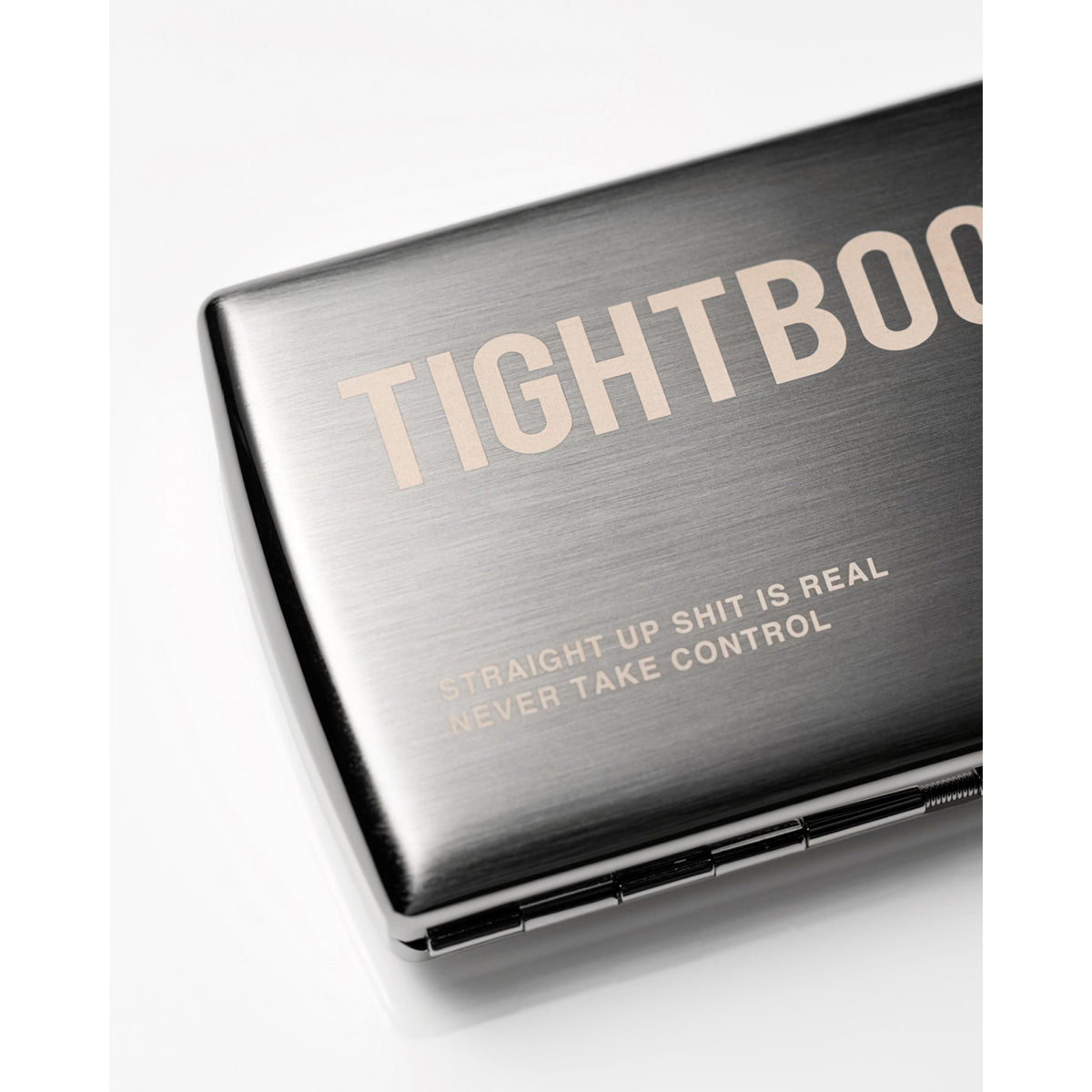 LABEL LOGO CIGARETTE CASE -SILVER- / SILVER
