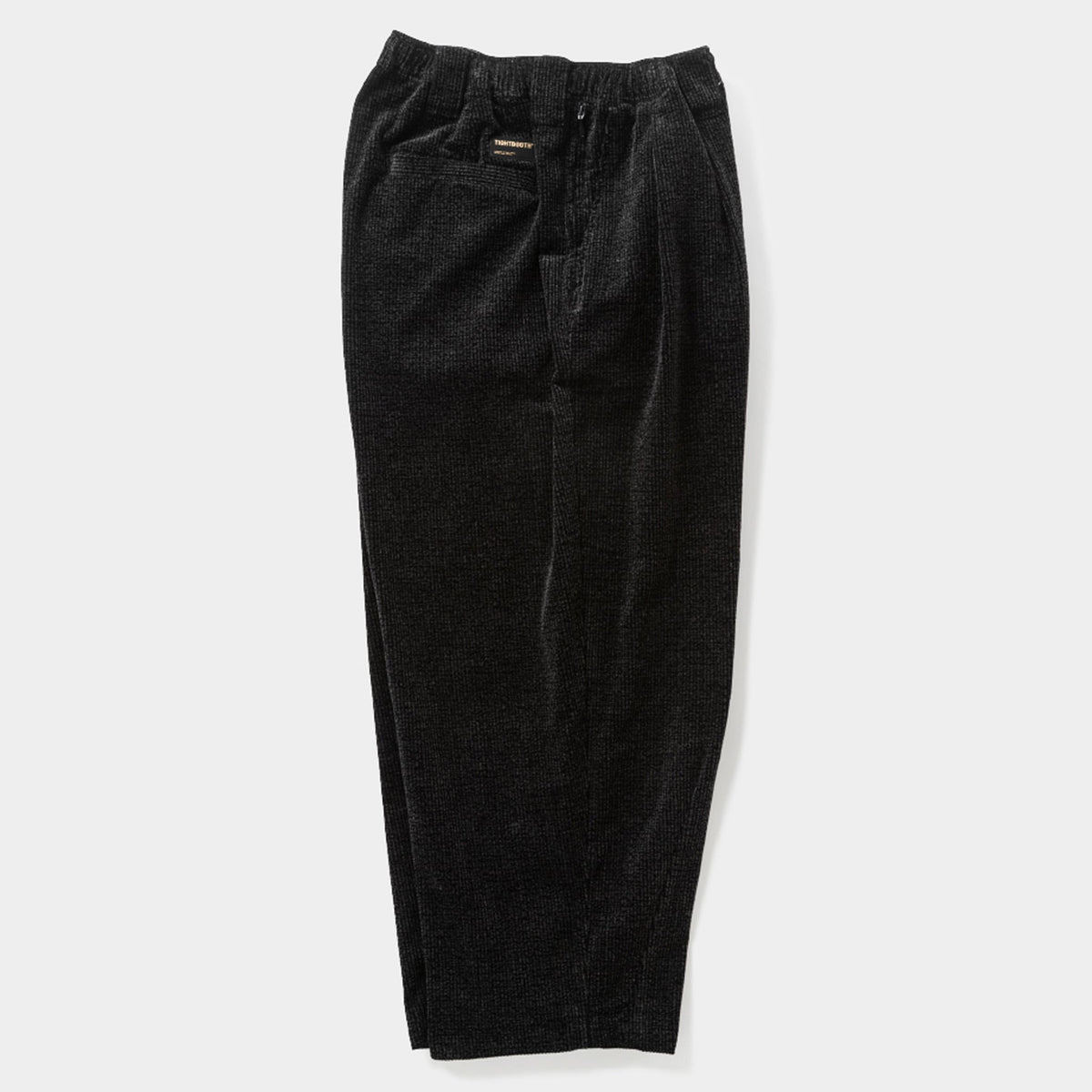 CORD BAGGY SLACKS / BLACK