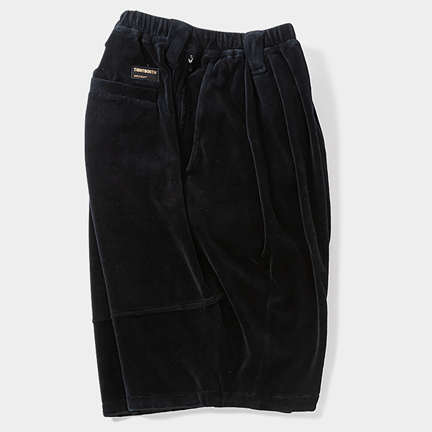 VELOUR BIG SHORTS / BLACK