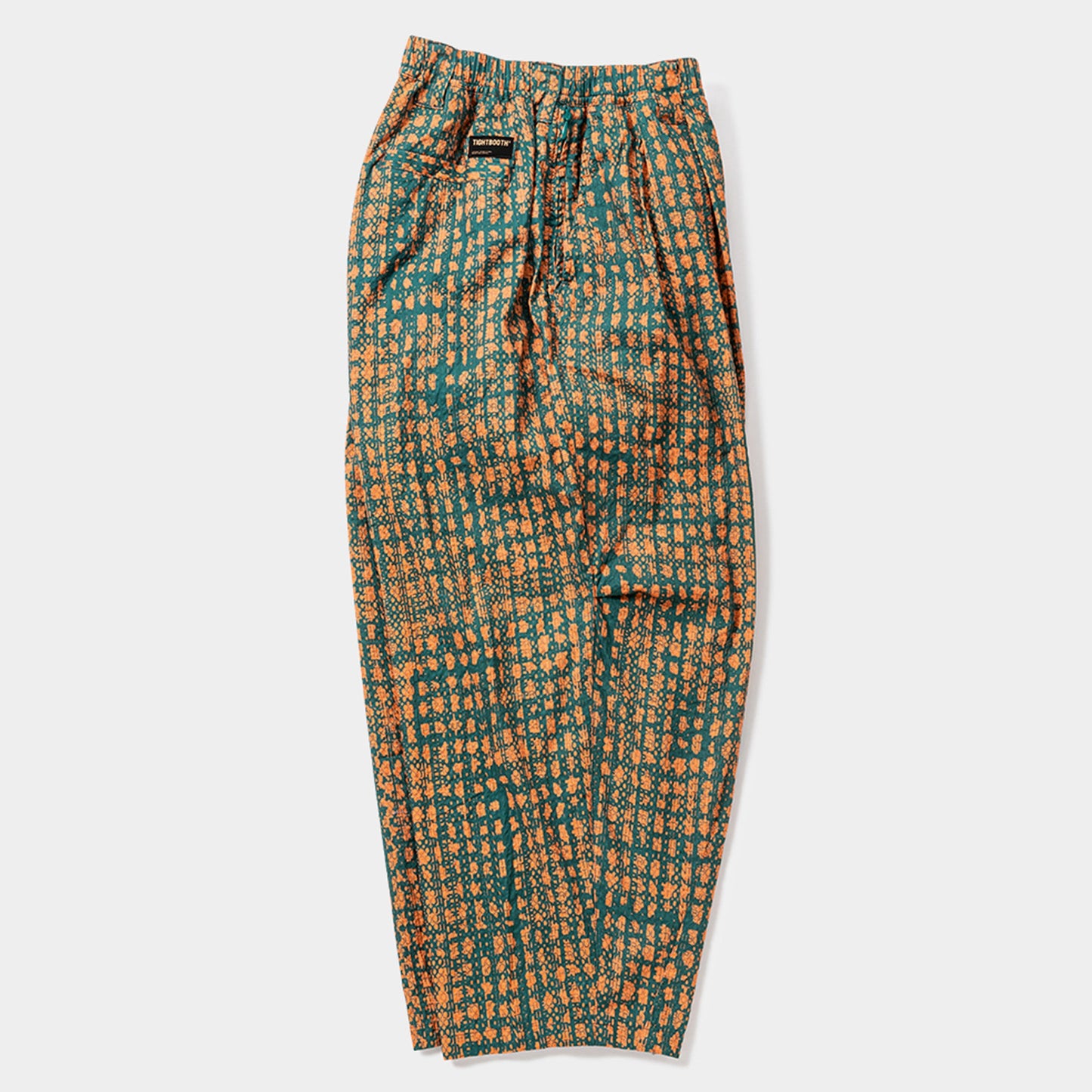 BLEEDING LOGO BALLOON PANTS / GREEN x ORANGE
