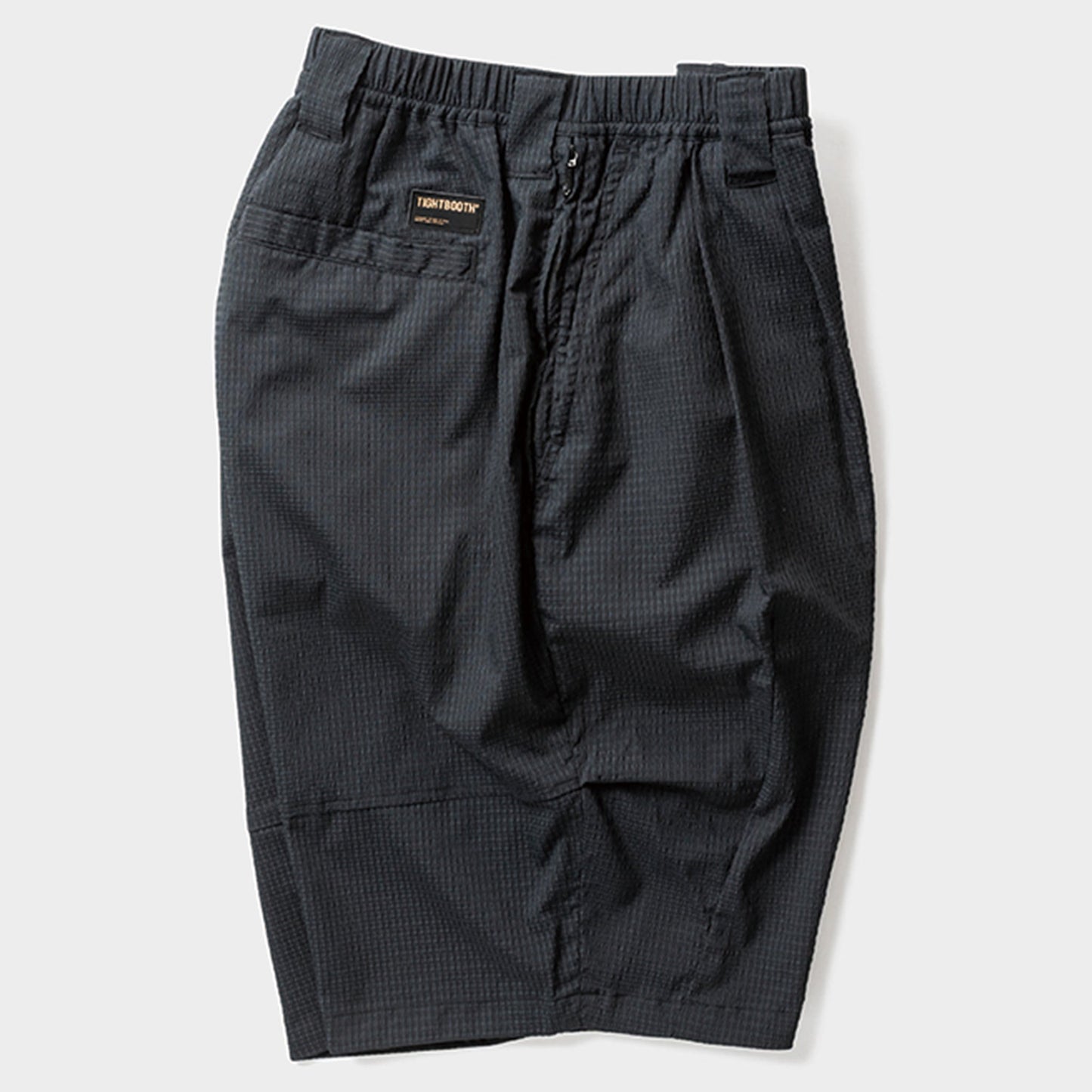 SEERSUCKER BIG SHORTS / BLACK