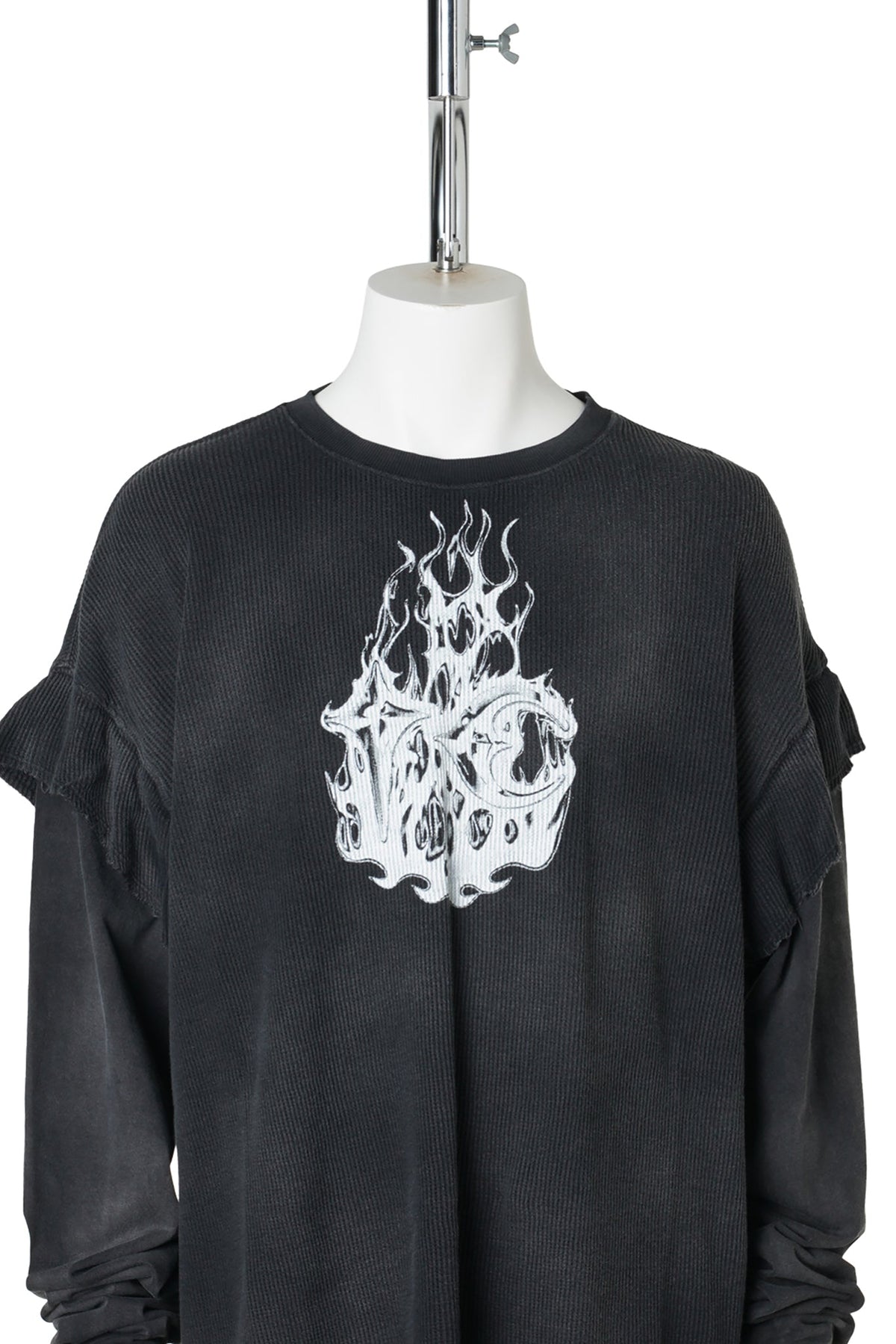 TC HELLFIRE LAYERED T-SHIRT / BLACK/BLACK