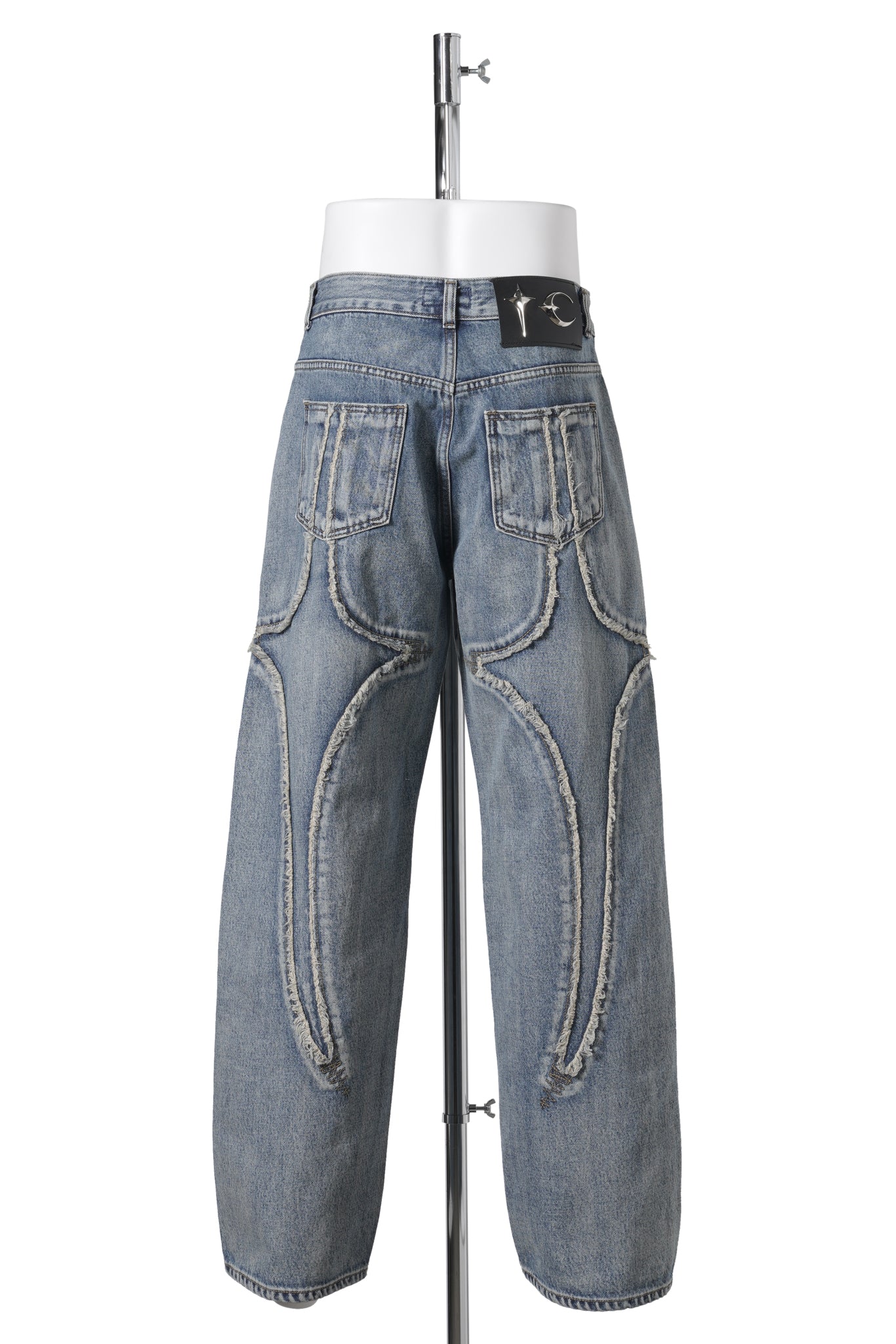 TRIBAL DENIM PANTS / BLUE