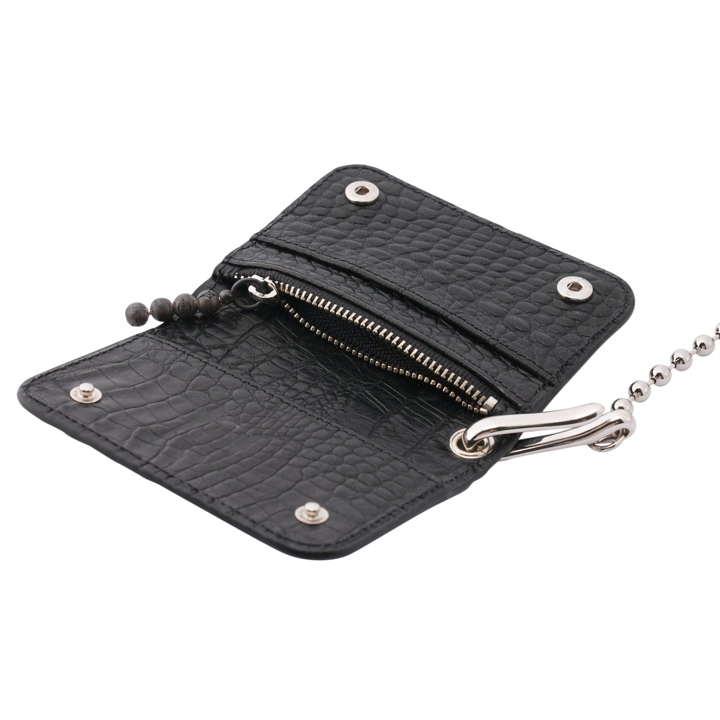 TC BALL CHAIN CROCODILE CARD CASE / CROCODILE
