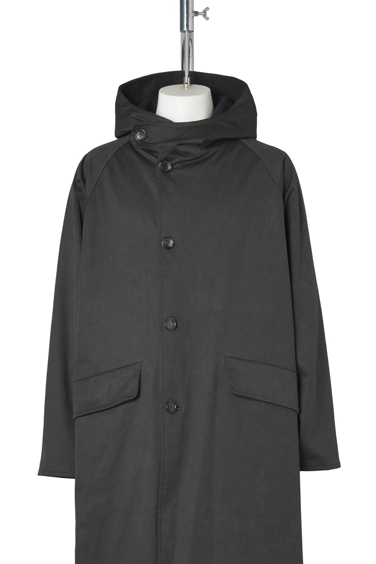 HOODED COAT / 999:BLACK