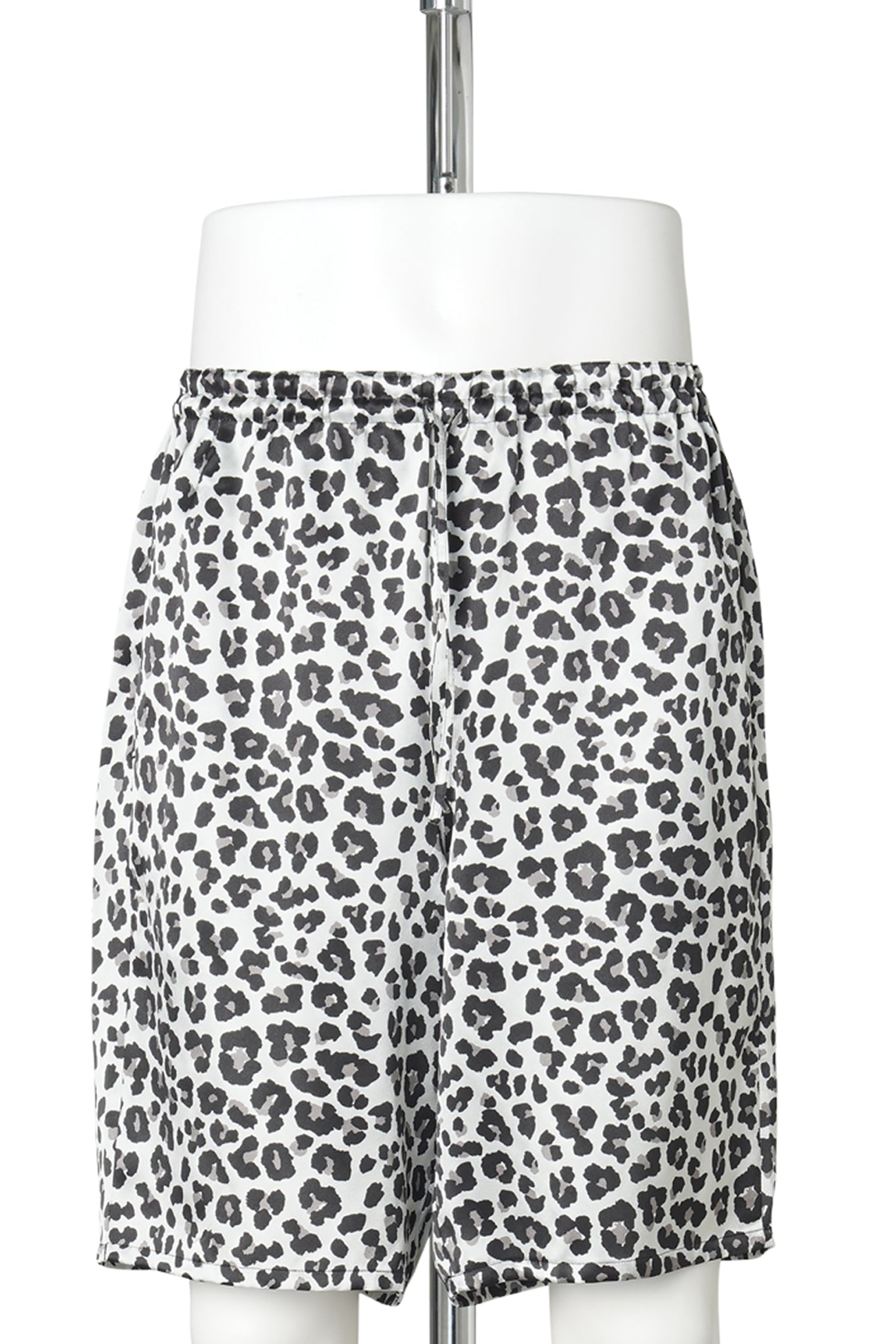 SILK PAJAMAS SHORTS / LEOPARD