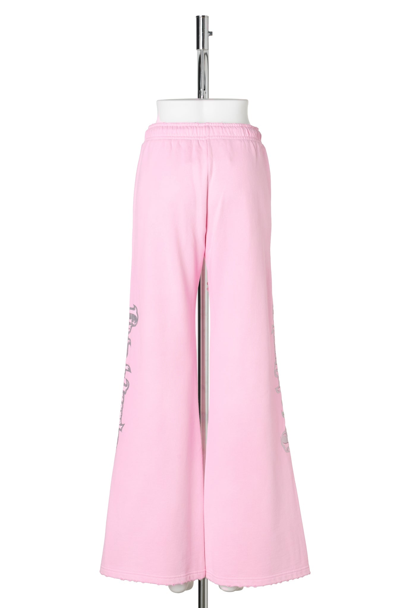 PINK PRINTING DECORATIVE FLARE SPORT PANTS / PINK