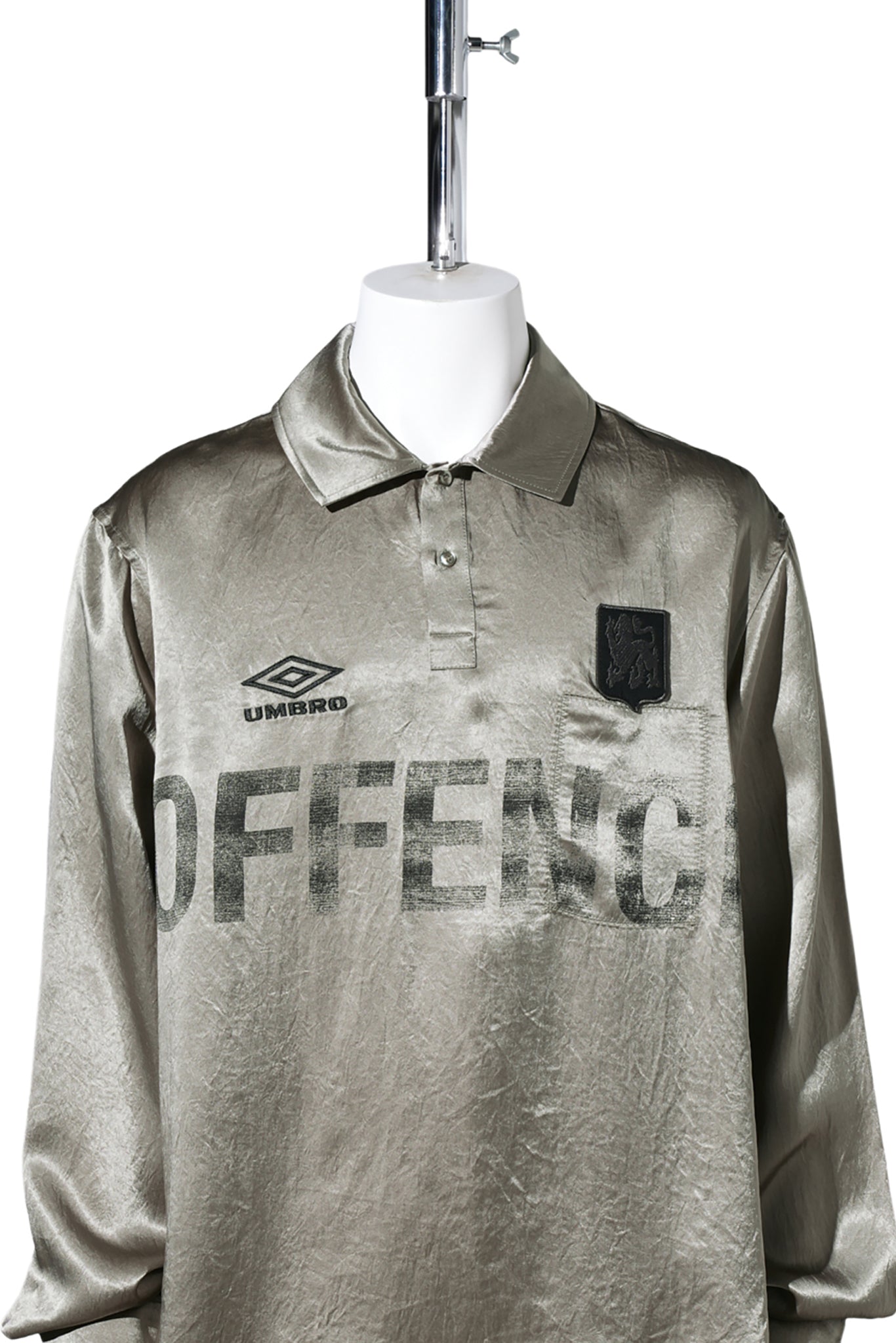 SATIN ENFIELD SHIRT / GRY0009:SILVER PEARL
