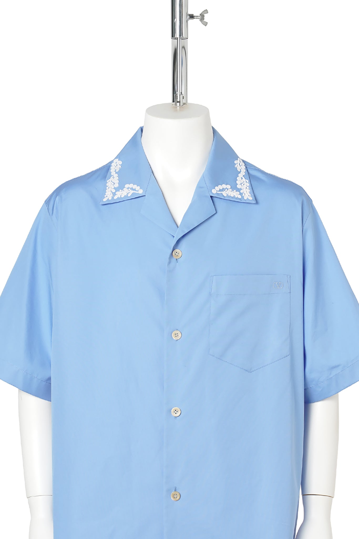 CAMICIA MANICHE CORTE RICAMATA / DPQ