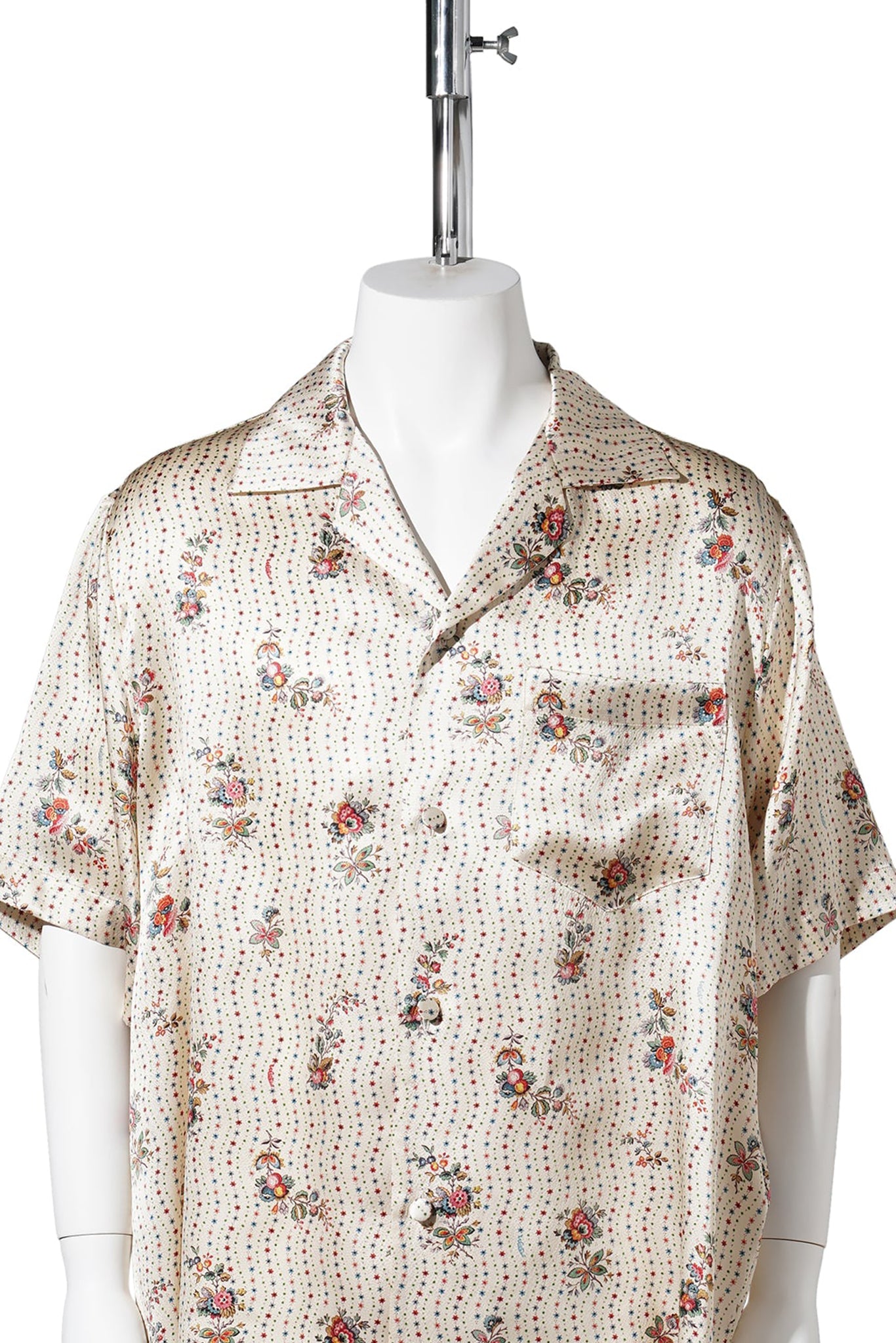 CAMICIA BOWLING | PAPIER FLORAL | SATIN PAPIER FLORAL / ZC9:BURRO/MULTICOLOR