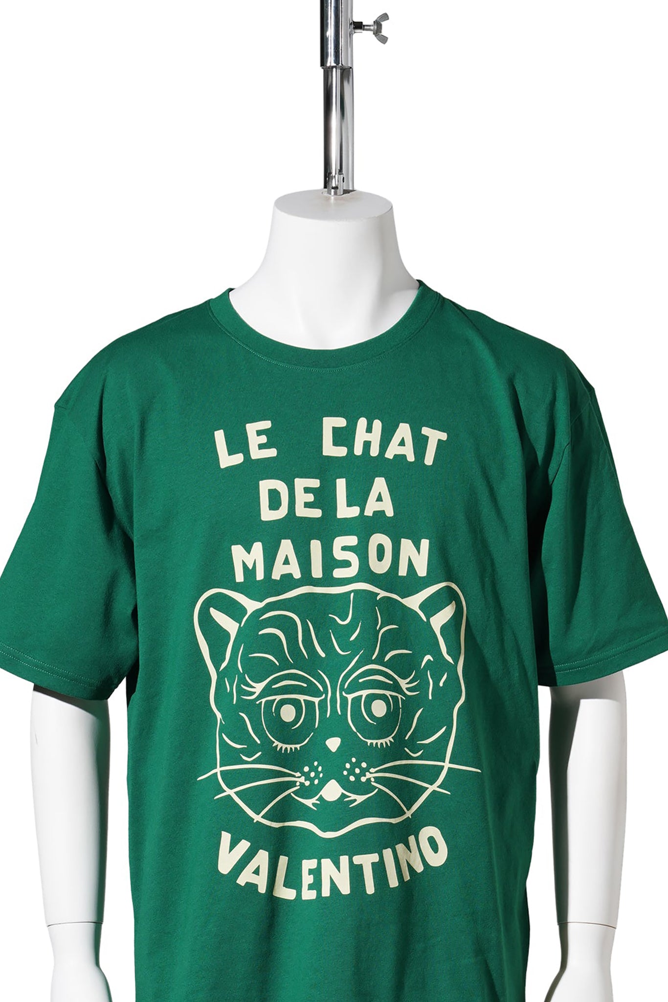 T-SHIRT JERSEY,REG,PR.LE CHAT DE LA MAIS | LE CHAT DE LA MAISON | COTTON JERSEY / C9C:FOREST GREEN/BURRO