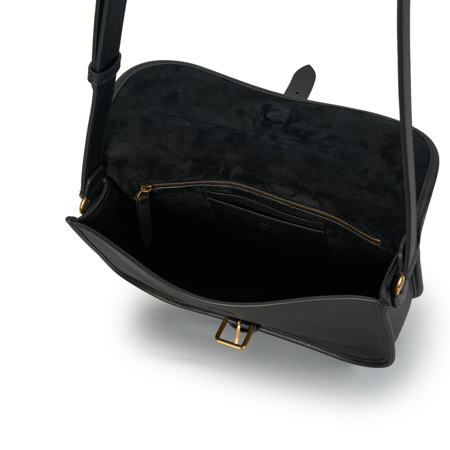 CROSS BODY BAG | ANTIBES | VIT.NAPPATO/VIT.SOFT GRAIN/A.GOLD LOGO / 0NO:NERO