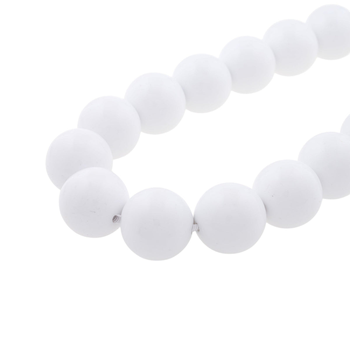 WOMEN SHORT PEARL NECKLACE / WHITE