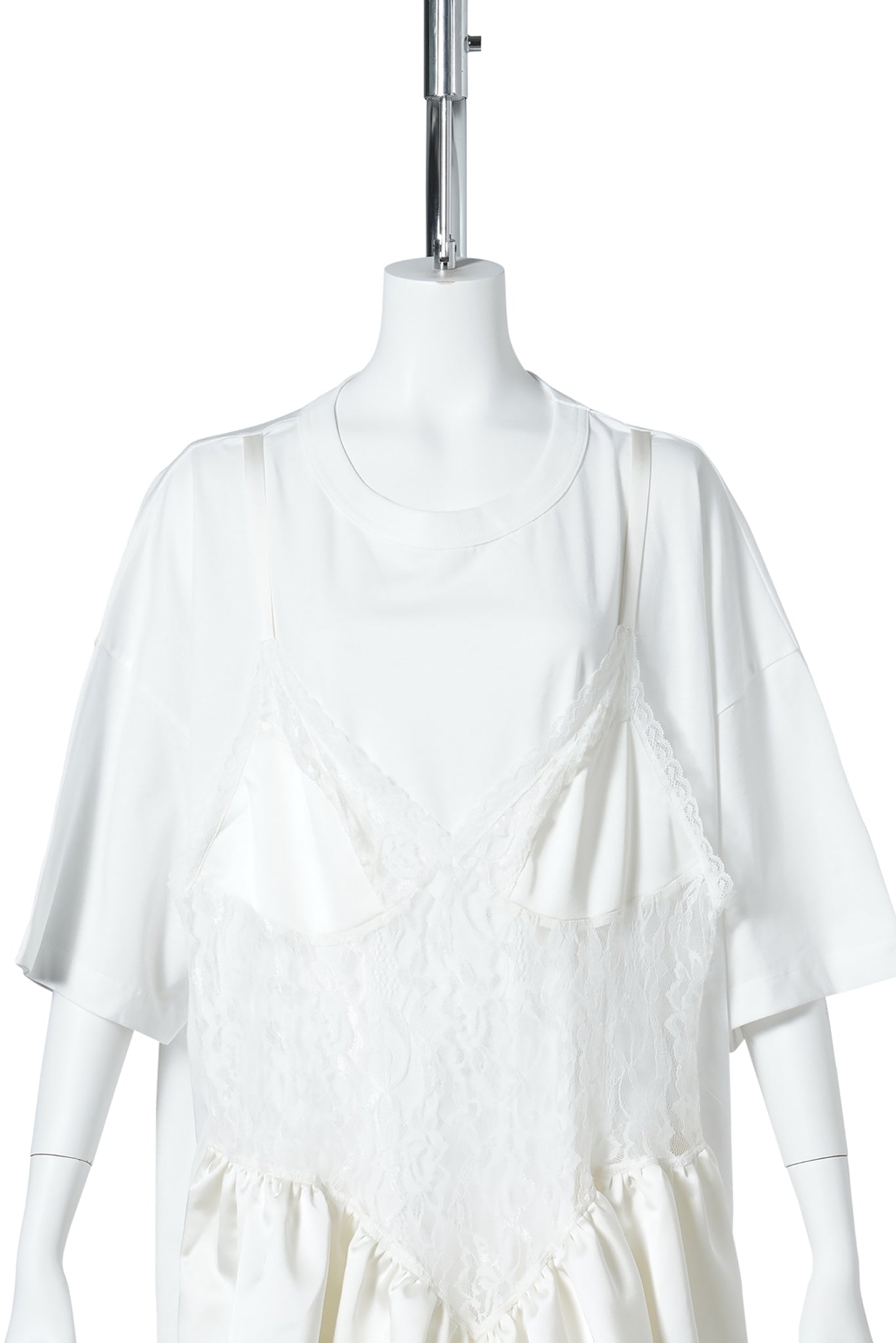 WOMEN TEDDY T SHIRT KNIT / WHITE